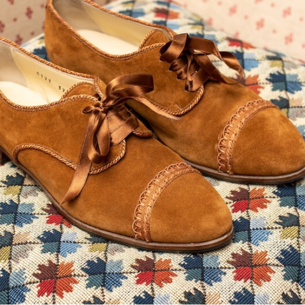 Sarah Flint Mackie x Gravati , Cognac Twista Crosta Shoes Sz. 38